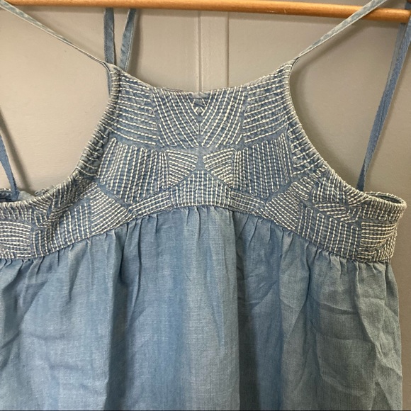 Anthropology Cloth & Stone Chambray Halter Dress - Picture 3 of 5